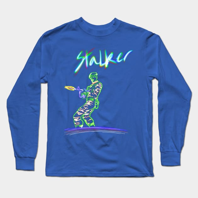 Neon Stalker 2 Long Sleeve T-Shirt by CaptainOceanSkydive